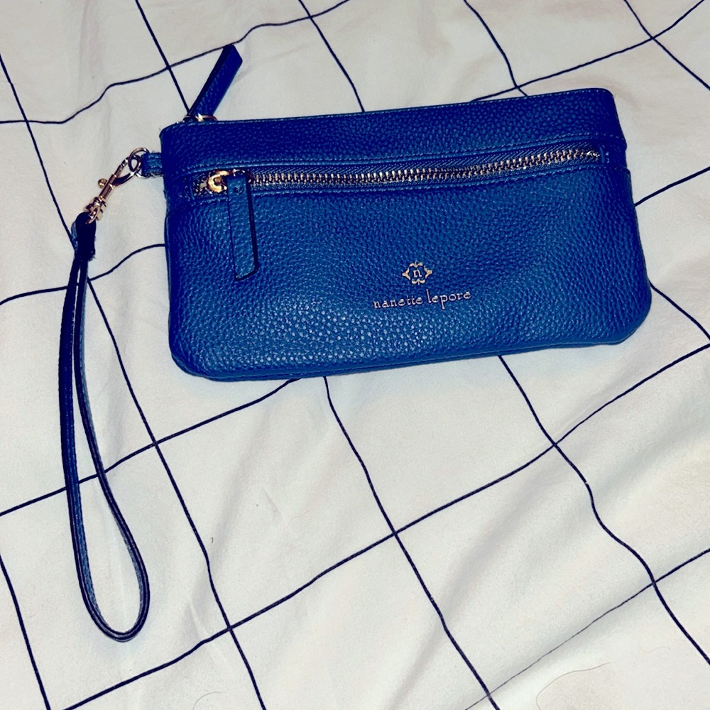 Nanette Lepore Wristlet in Cornflower Blue NWOT